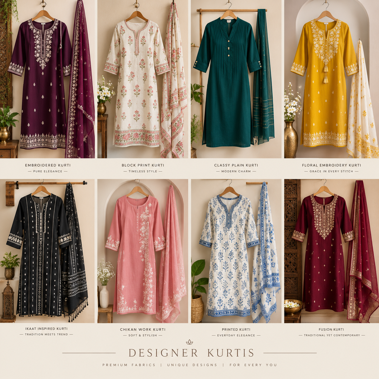 Designer Ethnic Kurtis